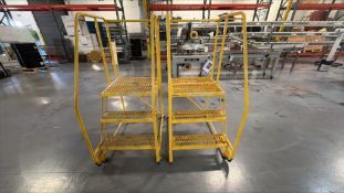 2 Rolling Industrial Stairs