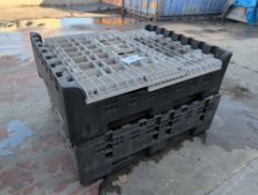 2 Knockdown Plastic Gaylords