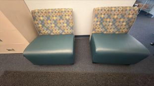 2 Armless Lounge Chairs