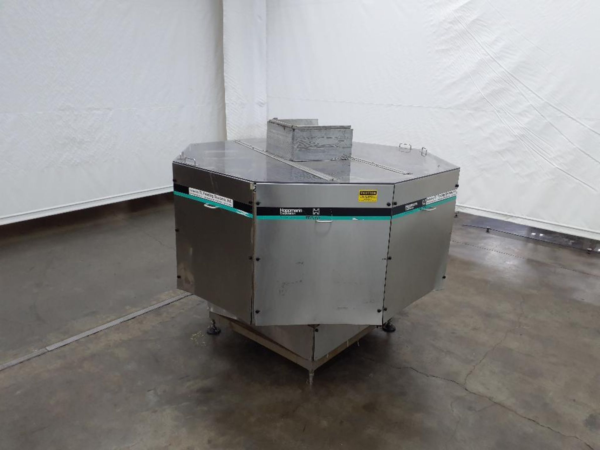 Hoppmann Corporation 52" Diameter Centrifugal Bottle Unscrambler Mounted On A Frame - Image 4 of 19