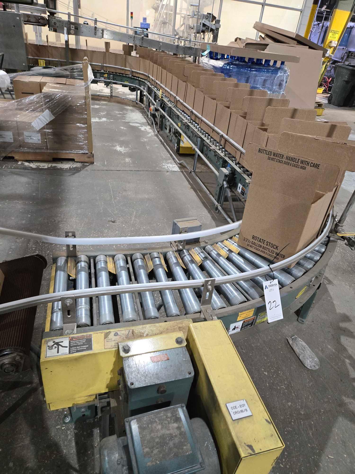 " L Hytrol Roller Conveyor