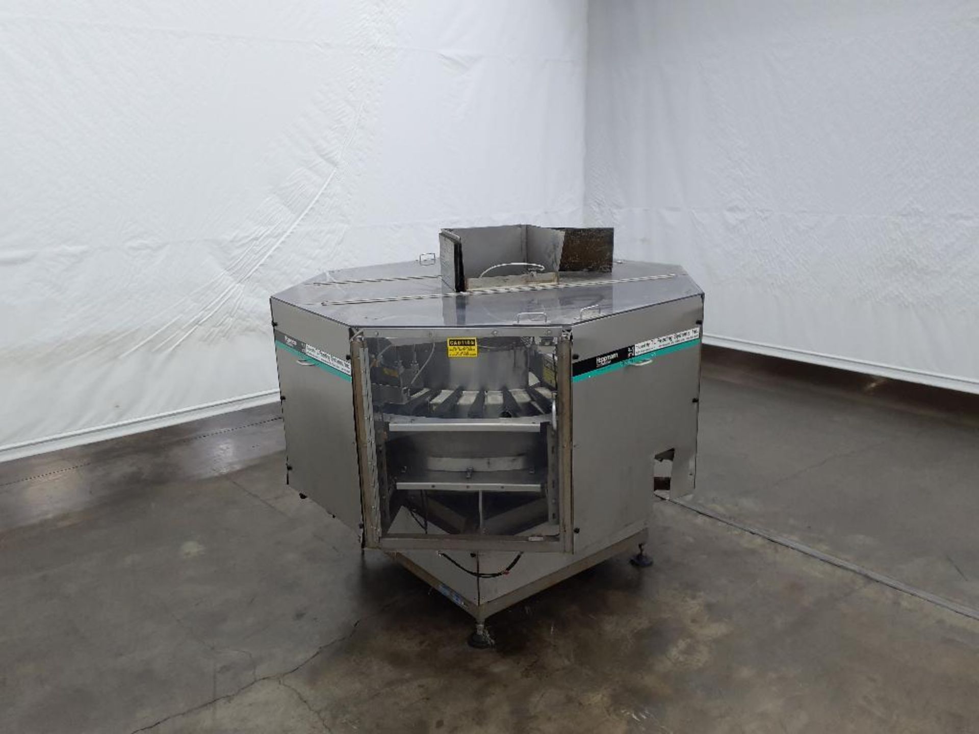Hoppmann Corporation 52" Diameter Centrifugal Bottle Unscrambler Mounted On A Frame - Image 5 of 19