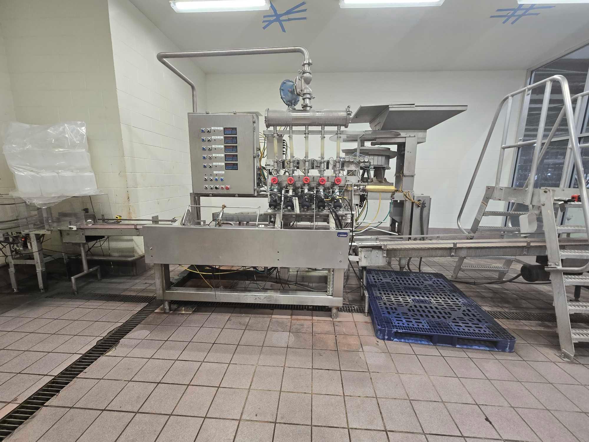 Dupont Liquid Packaging Bottle Machine Model: 550 HANDI-TAP w/ Cap Magazine