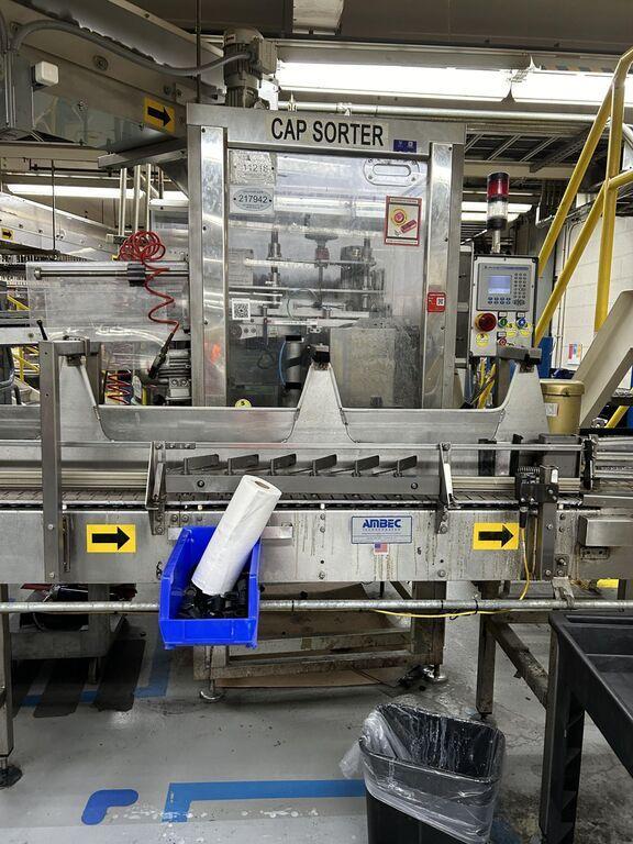 Tolke DSV-1800-ARL-S Rotary High Speed Cap Sorter Up To 2000 Caps Per Minute With Servo Cap Orienter