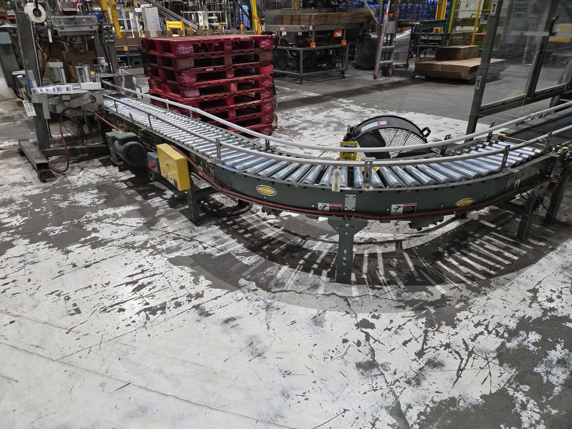 " L Hytrol Rolling Conveyor