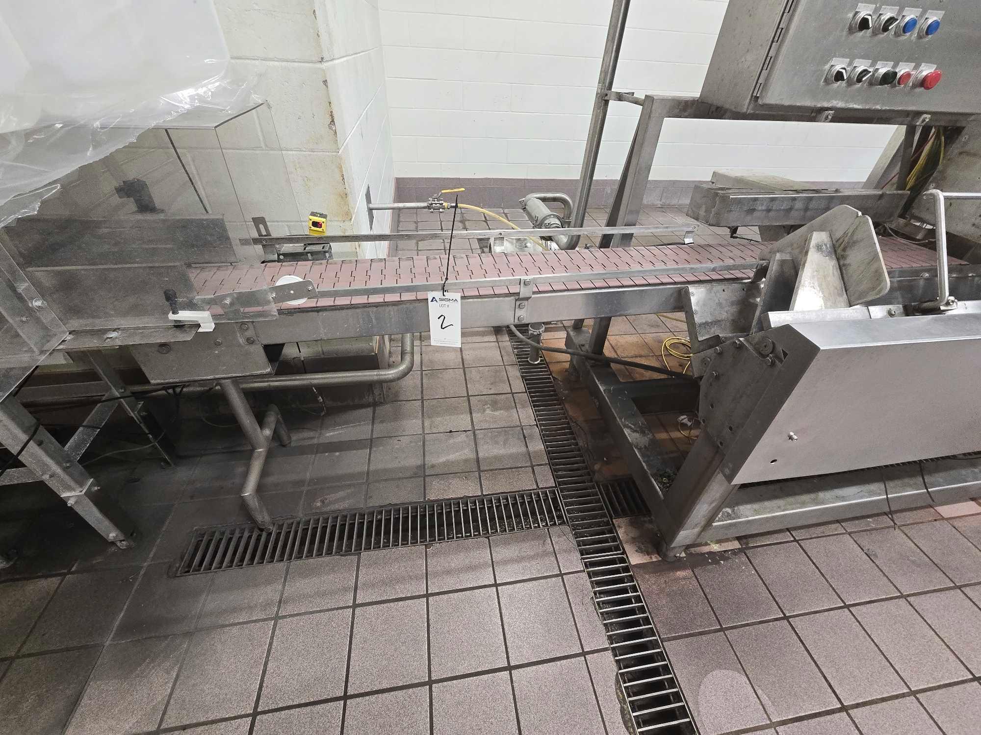 " L x 10" W Modular Plastic Belt Conveyor