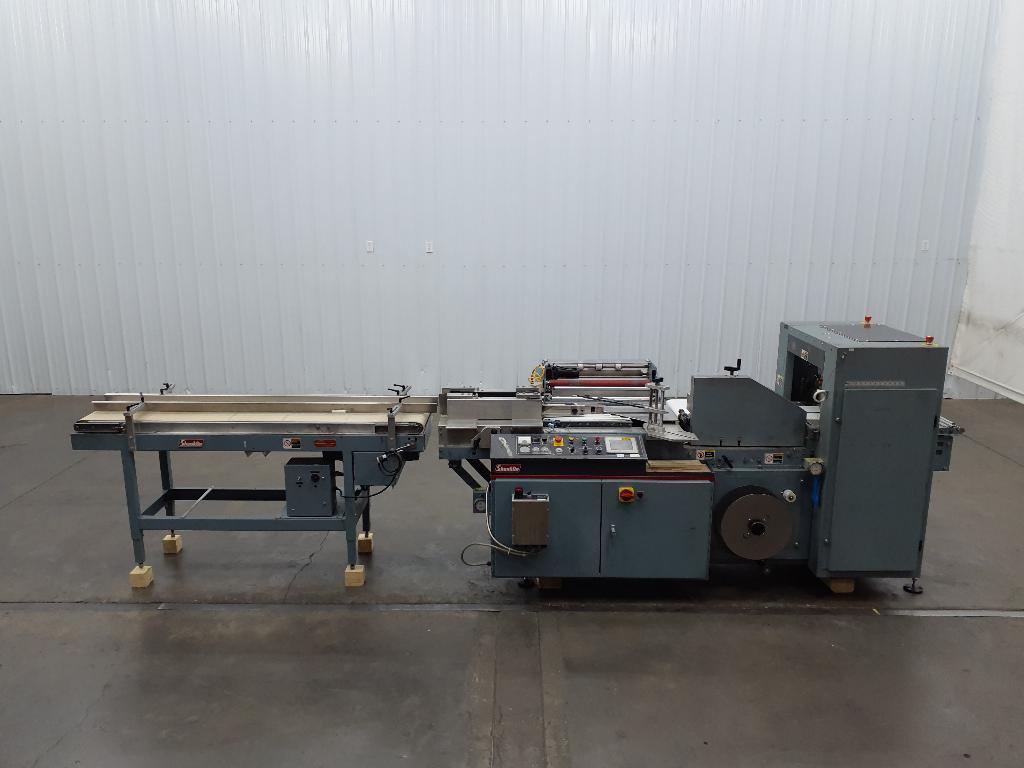 Shanklin F5AH Side Seal Wrapper with Infeed Conveyor and Salvage Rewinder