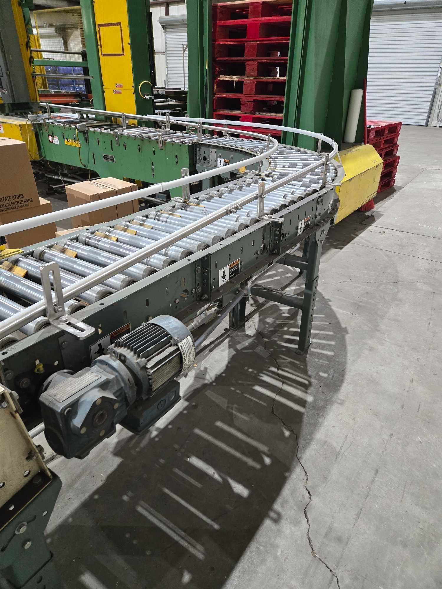 " W Hytrol Rolling Corner Conveyor