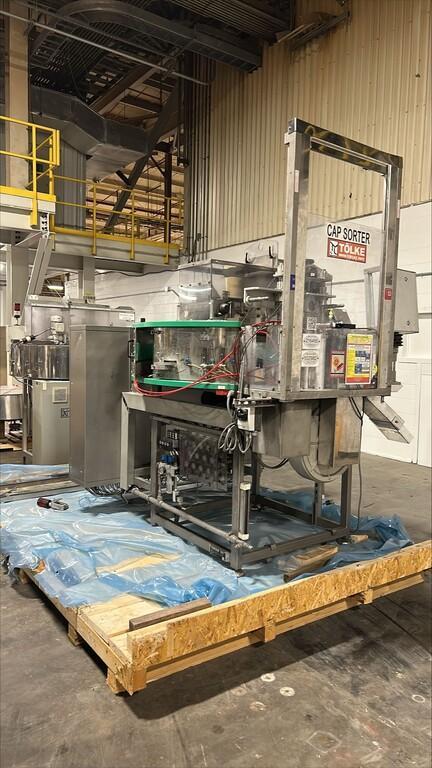 Tolke DSV 1500 ARL-S Rotary High Speed Cap Sorter Up To 2000 Caps Per Minute With Servo Cap Orienter