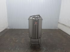 Feldmeier 500 Gallon Stainless Steel Single Wall Dish Bottom Tank