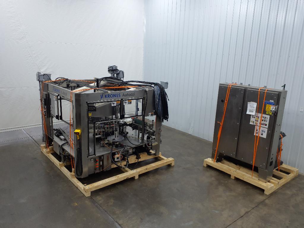 Krones Autocol Stainless Steel Rotary Wraparound Pressure Sensitive Labeler