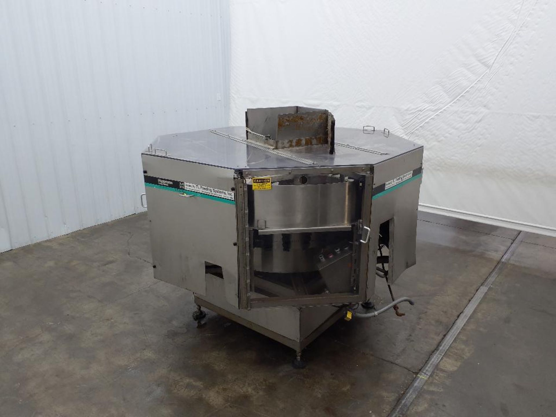 Hoppmann Corporation 52" Diameter Centrifugal Bottle Unscrambler Mounted On A Frame - Image 2 of 19