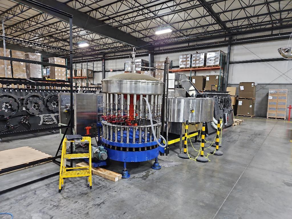 Horix HOV3238 32 Head Vacuum Counter Pressure Filler Up To 500 Fills Per Minute