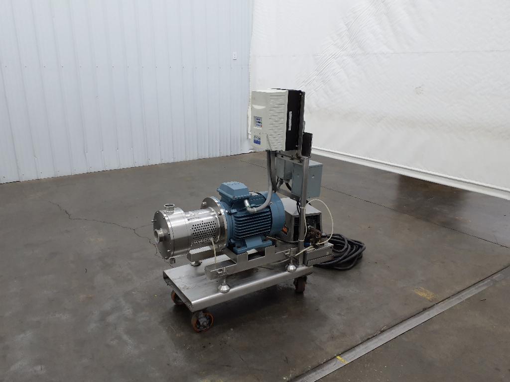 Lab Colloid Mill Mounted on Caster Base Mobile Frame with .33 Hp Motor