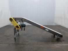 128 Inch Long 1 Hp Incline Multi-Conveyor Cleated Conveyor