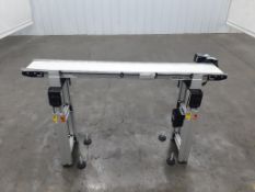 Dorner 2300 Series 60" L By 8" W Smooth Top Belt Conveyor W/ Motor