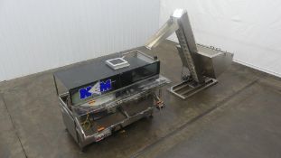 New England Machinery Mini-32 Bottle Unscrambler with Bottle Elevator