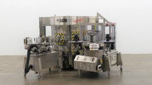 Sacmi Opera Roll Fed C2 Wraparound Pressure Sensitive Or Glue Labeler