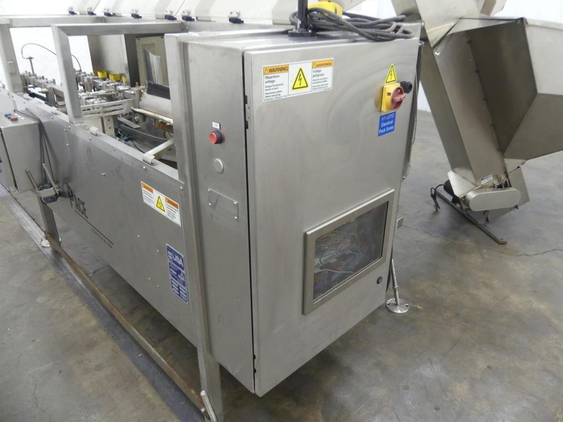 Pace M500 Stainless Steel Automatic Bulk Bottle Unscrambler with Infeed Hopper - Image 5 of 35