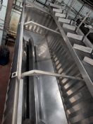 (5) Vanmark 50,000 Lb Capacity Stainless Steel Bins