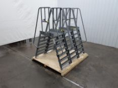 (Three) Walk Over Stainless Steel Stairs