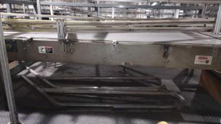 Arrowhead Systems Unscrambling Conveyor from Depalletizer