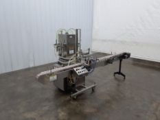 Filamatic SYN-8-4 Four-Head Piston Filler With Tabletop Conveyor