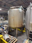 600 Gallon Stainless Steel Jacketed Mix Tank With Lightnin Mixer Propeller Agitation