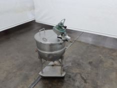Legion 30 Gallon Stainless Steel Dish Style Kettle with Agitator