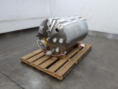 Unused 750 Gallon Stainless Steel Single Wall Tank with Top Mounted Manway