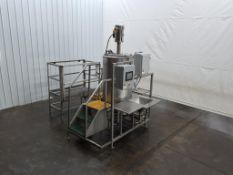 150 Gallon Stainless Steel Brine Mixing Tank with High Shear Agitation 7.5 HP and Mezzanine