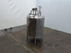 Walker 600 Gallon PZ 304 Stainless Steel Tank with Top Mounted Agitation