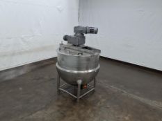 Hamilton 400 Gallon Half Jacketed Stainless Steel Kettle With Double Motion Agitation