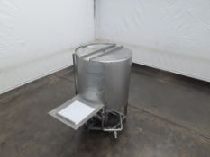 ICOSS 425 Gallon Stainless Steel Jacketed Tank With Powder Blending Skid