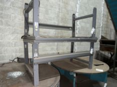 (2) Metal Workstation Tables