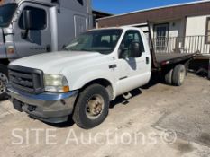 2002 Ford F350 SD Single Cab Flatbed Truck