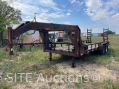 2008 T/A Gooseneck Flatbed Trailer w/ Ramps