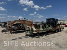 Gooseneck T/A Flatbed Trailer w/ Grease Injector Unit