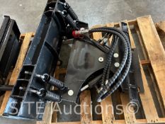 SD Lanch Hydraulic Skid Steer Six Way Blade Attachment