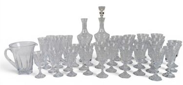 Sèvres, France, A set of glasses and two decanters