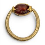 Phoenician, A carnelian scarab intaglio