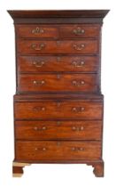 George III, A mahogany tallboy, circa 1760