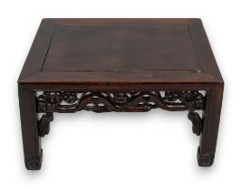 Chinese, 19th Century of earlier, A fine hardwood stool