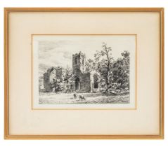 NO RESERVE: 17 black printed stipple engravings