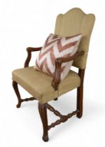 18th century, a walnut fauteuil armchair