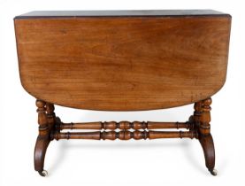 Victorian small drop-leaf mahogany table