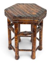 Antique, A miniature bamboo stool