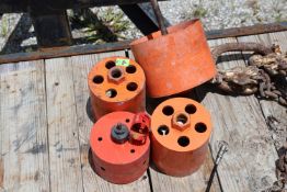 Core drills and drill bits, diameter 8½”, 7", and 6"