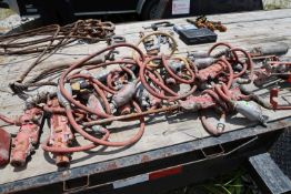 Eight Central pneumatic jackhammers, model CP22, unknown if functional