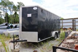 2020 Quality Cargo 7' x 16' Tandem Axle Enclosed Cargo Trailer Model 7X16TA VIN: 50ZX1M625LN014134
